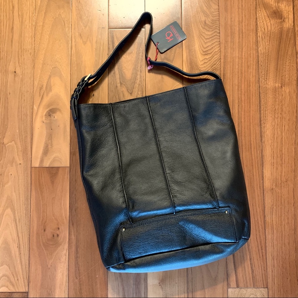 Kelsi Dagger Seemed Hobo Genuine Leather Big Black